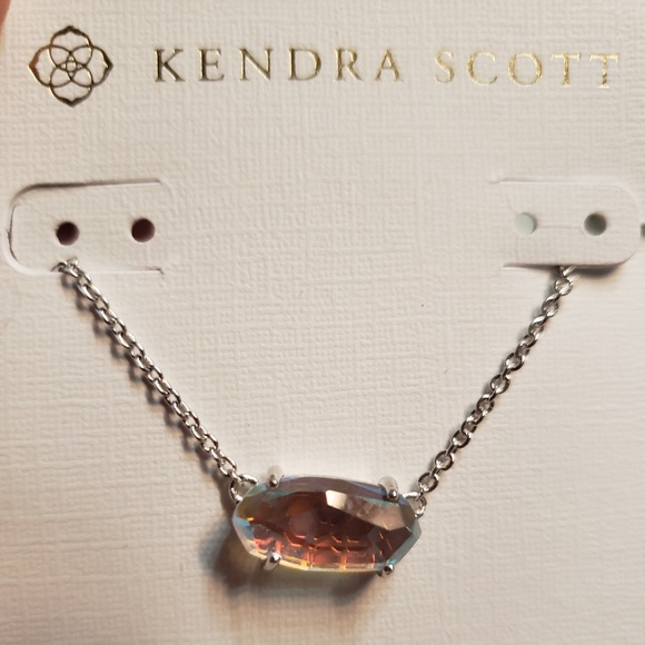 NWOT Kendra Scott Dichroic Ever Necklace - Picture 1 of 1